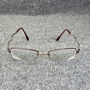 CHARMANT Eyeglass Frames Titanium Line Art XL 2006 Silver 51-18-135